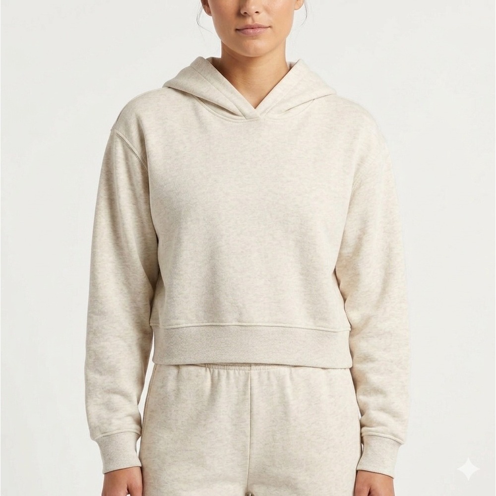 ABOUND Everyday Fleece Hoodie Grey Soft Heather Women Size Small Lounge Comfort